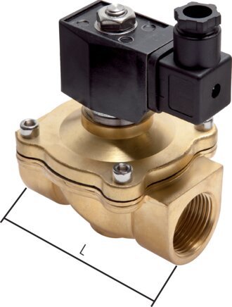 Exemplary representation: 2/2-directional solenoid valve (positively controlled)